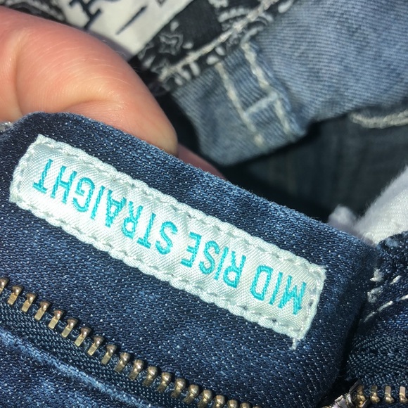 Ariat real denim mid rise straight jeans western cowgirl wear size 25R work wear - Picture 8 of 8